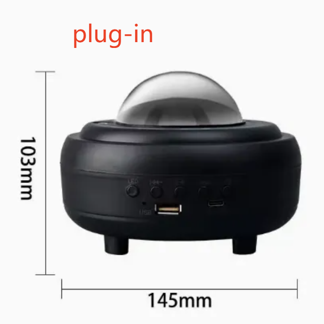 Lámpara de luna, proyector de estrellas y altavoz Bluetooth