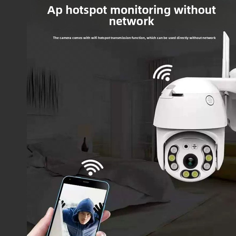 Cámara de Seguridad WiFi 720P con Visión Nocturna para Interior y Exterior