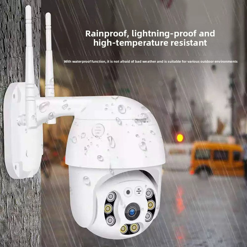 Cámara de Seguridad WiFi 720P con Visión Nocturna para Interior y Exterior