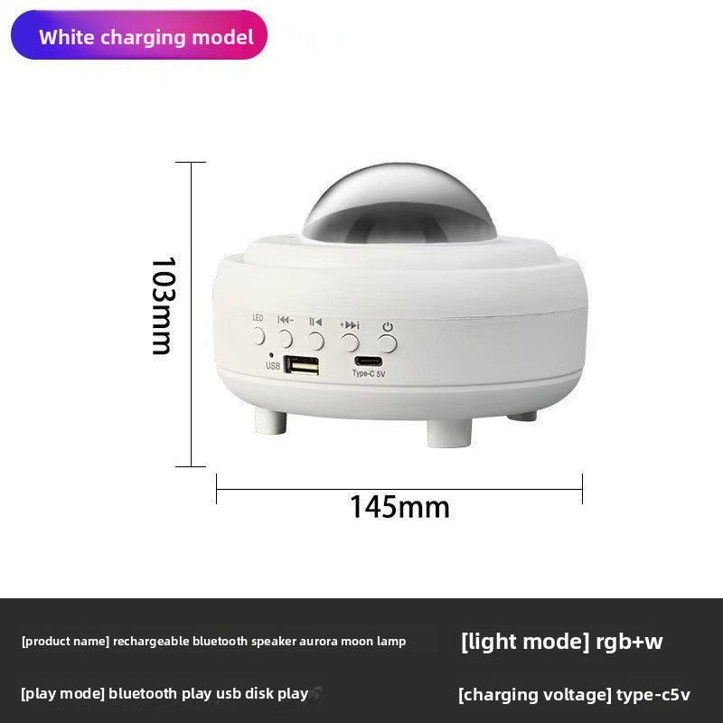 Lámpara de luna, proyector de estrellas y altavoz Bluetooth