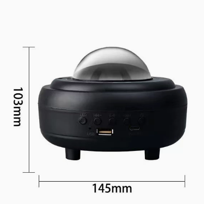 Lámpara de luna, proyector de estrellas y altavoz Bluetooth