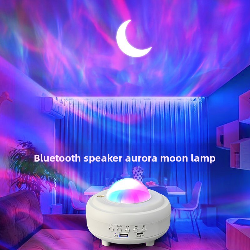 Lámpara de luna, proyector de estrellas y altavoz Bluetooth