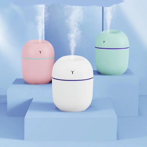 Humidificador Ultrasónico USB con Difusor de Aromas y Luz LED