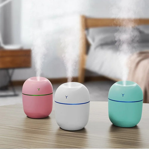 Humidificador Ultrasónico USB con Difusor de Aromas y Luz LED