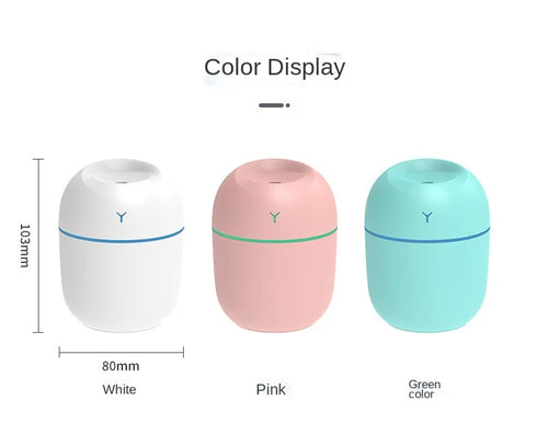 Humidificador Ultrasónico USB con Difusor de Aromas y Luz LED